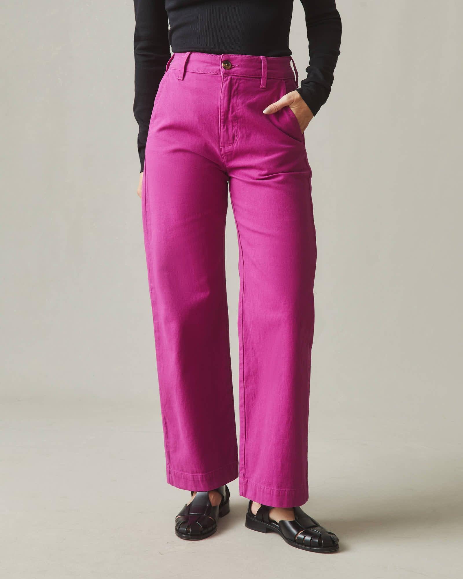 Wide Leg Pant - Festive Fuchsia Product Image