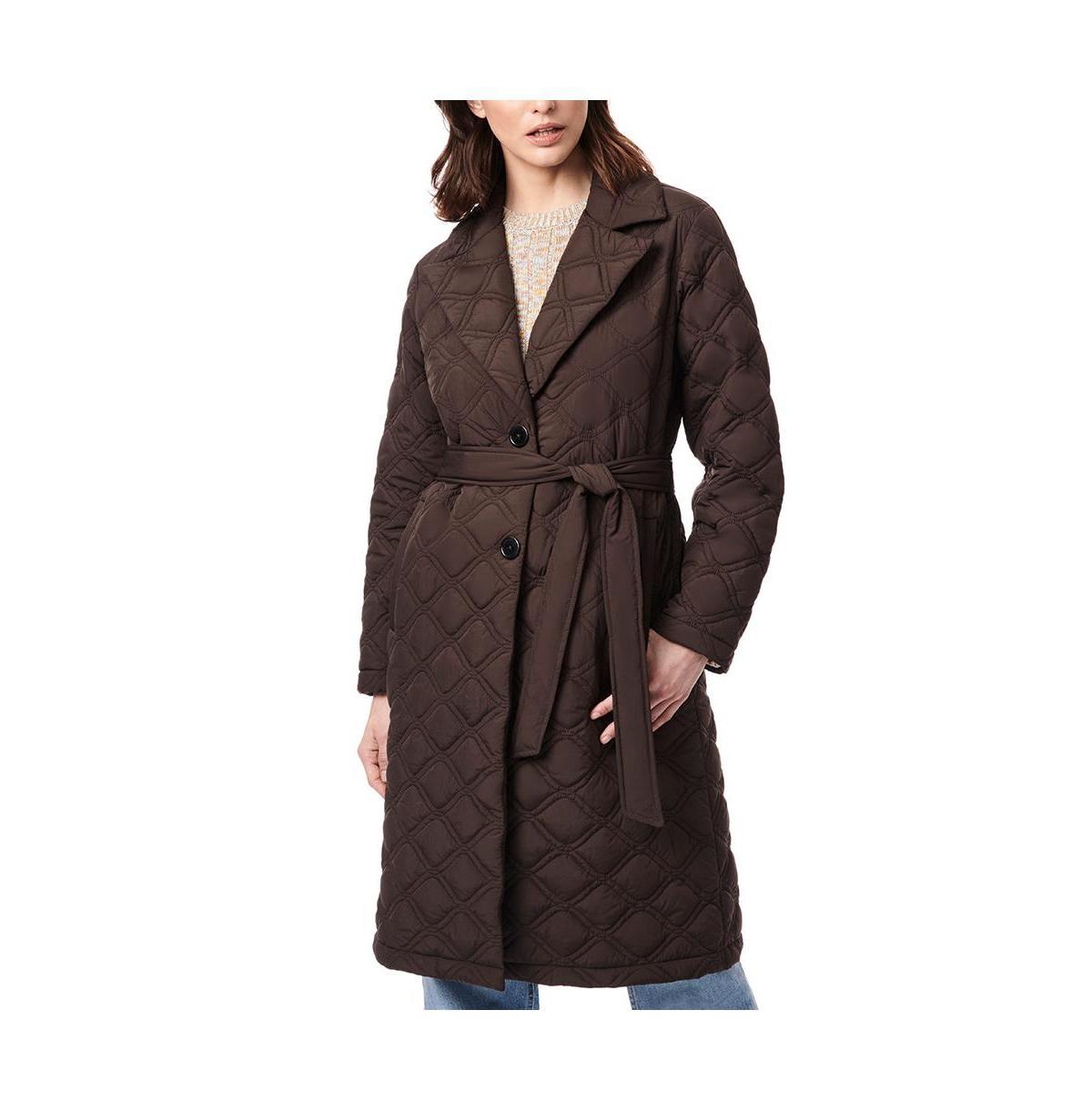 Bernardo Belted Quilted Trench Coat Product Image