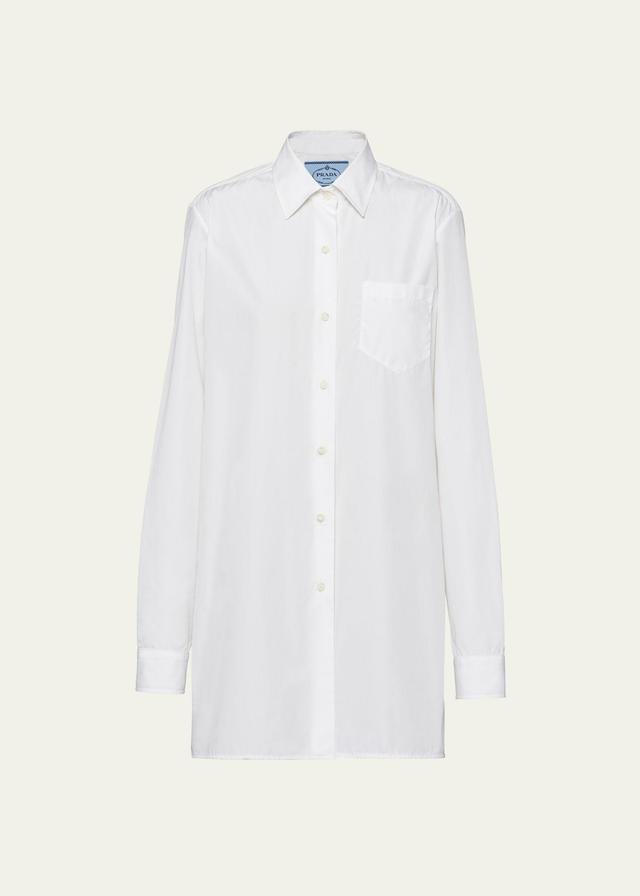 Womens Poplin Mini Shirt Dress Product Image