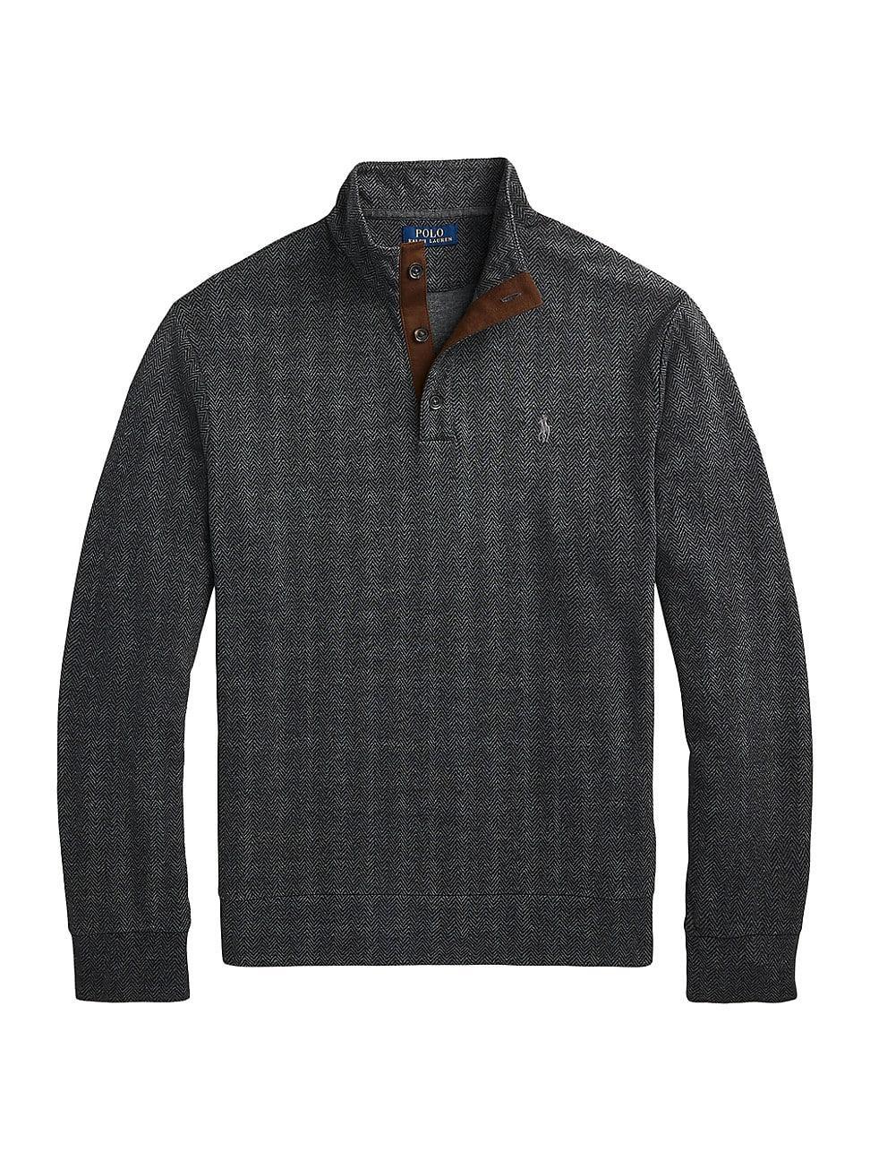 Mens Jersey Herringbone Sweater Product Image