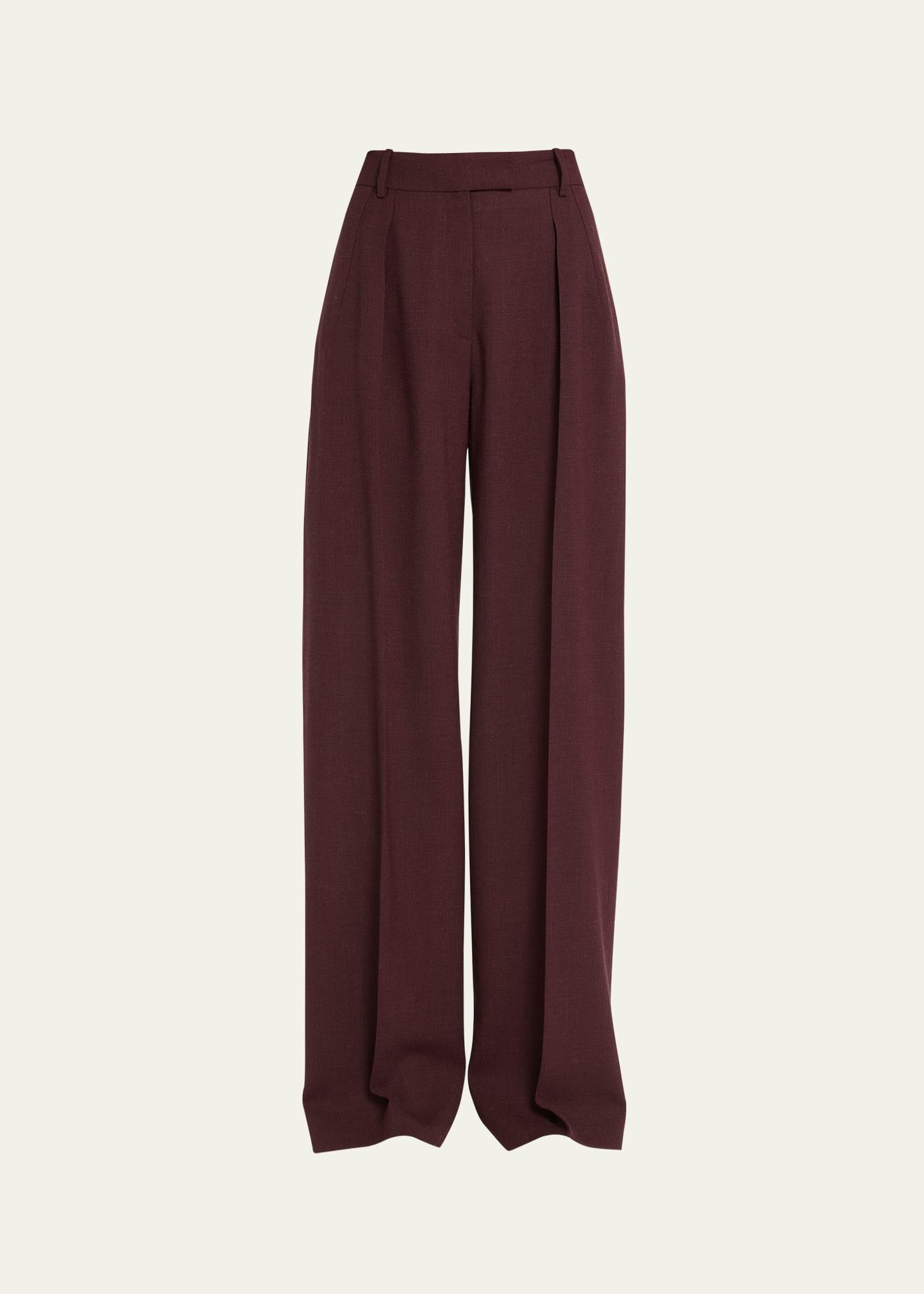 Womens Antone Wide-Leg Virgin Wool Pants Product Image