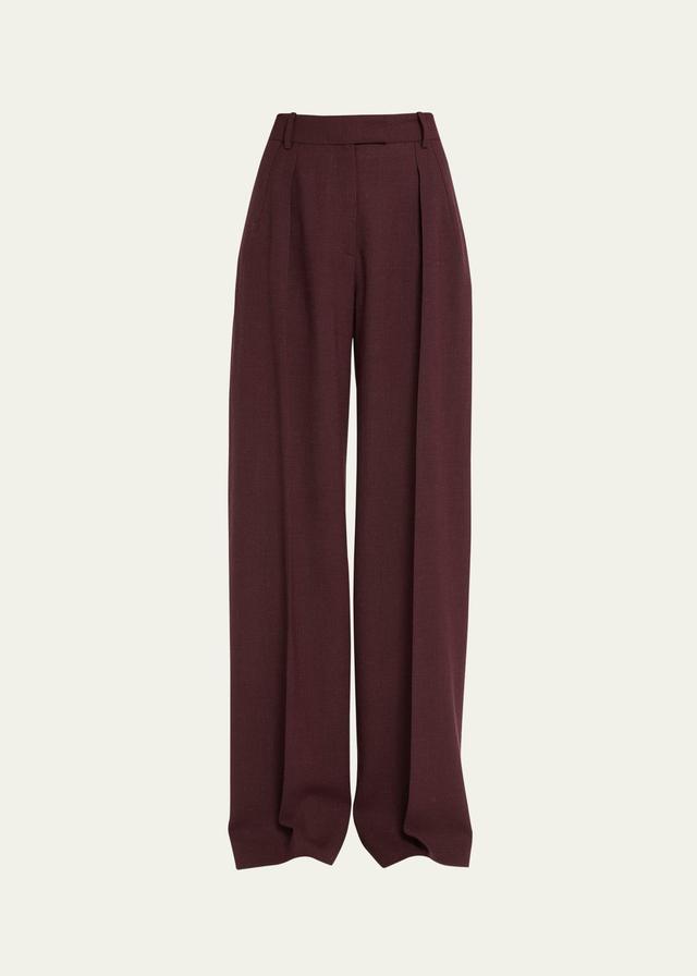 Womens Antone Wide-Leg Virgin Wool Pants Product Image