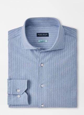 Peter Millar Mens Cosmo Excursionist Flex Sport Shirt | Color: Cascade Blue | Size: XL Product Image