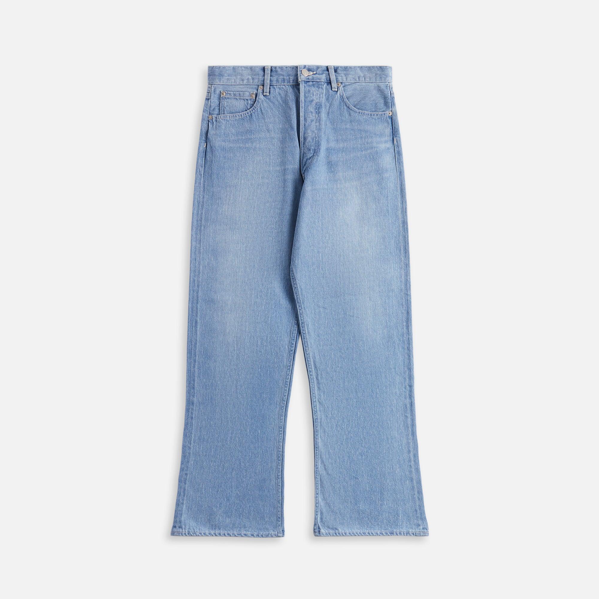 Auralee Selvedge Faded Light Denim Pants - Light Indigo Male Product Image