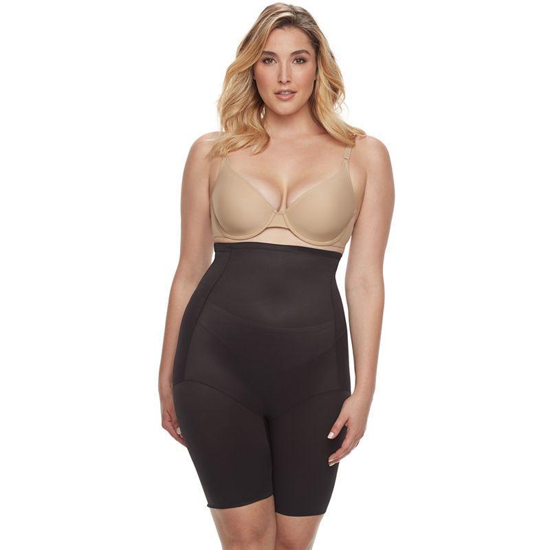 Naomi & Nicole Firm Control Shapewear Womens Plus Size Unbelievable Comfort Hi Waist Thigh Slimmer 7779 Product Image