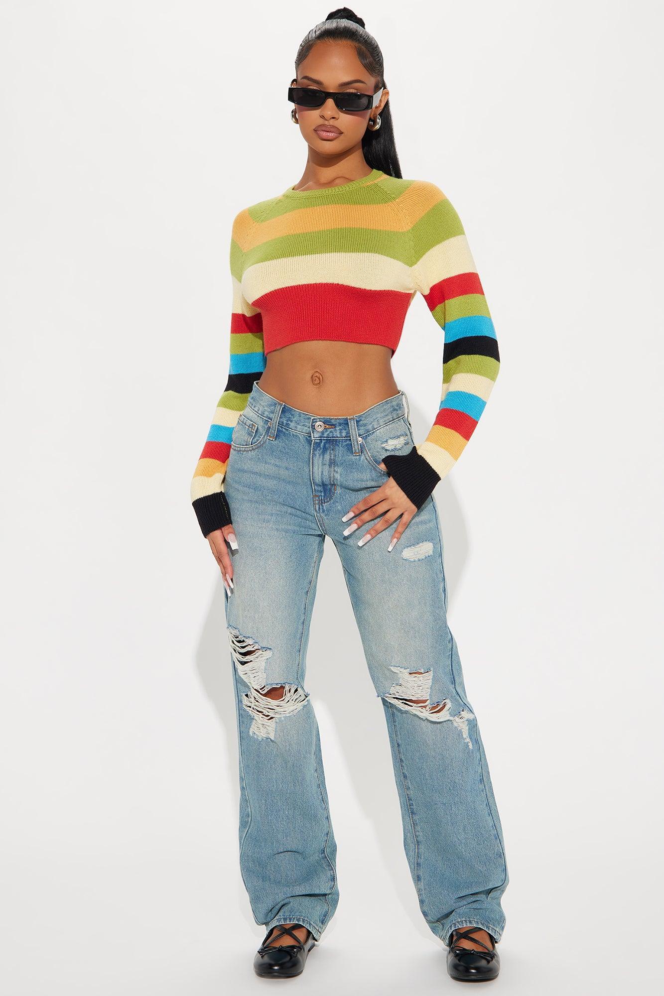 Stella Striped Sweater - Multi Color Product Image