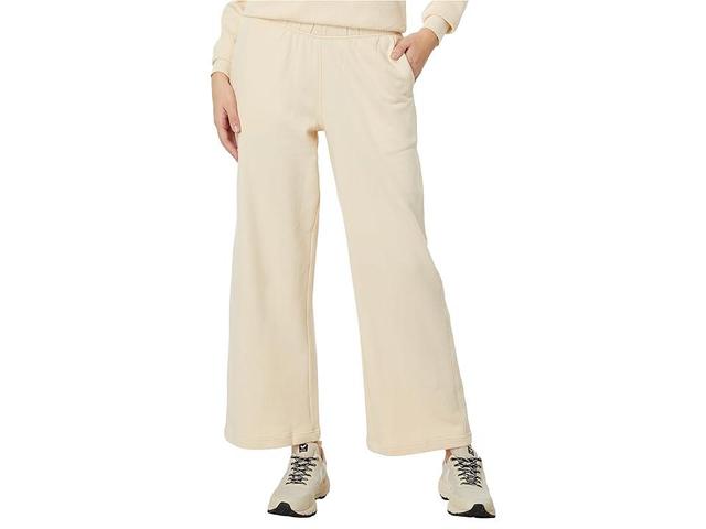 PACT Downtime Wide Leg Sweatpants (Sandshell) Women's Clothing Product Image