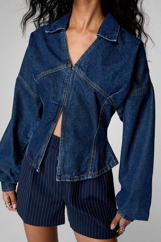 Denim Corset Shirt product image