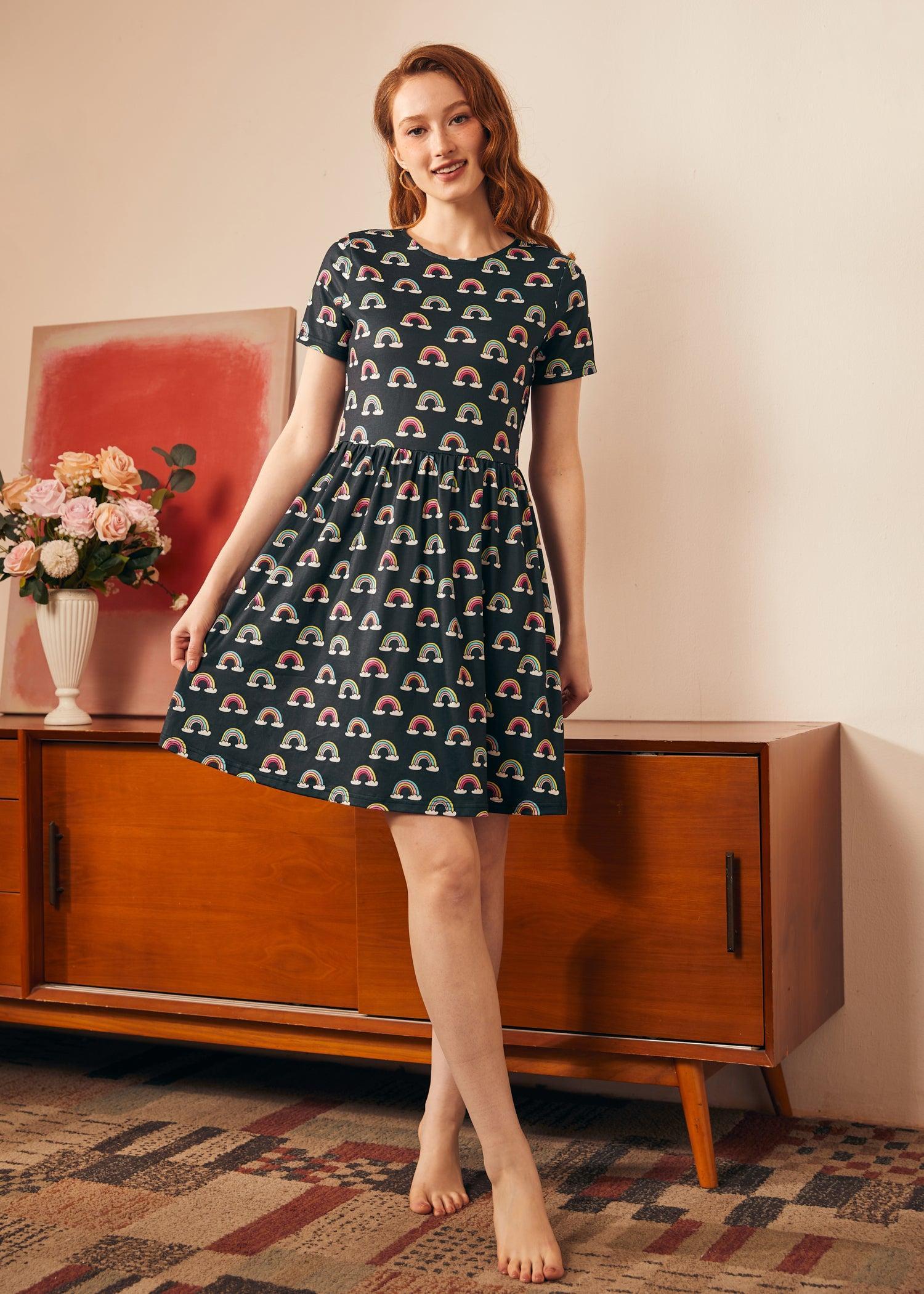 Nostalgic Narrative Knit Dress Product Image