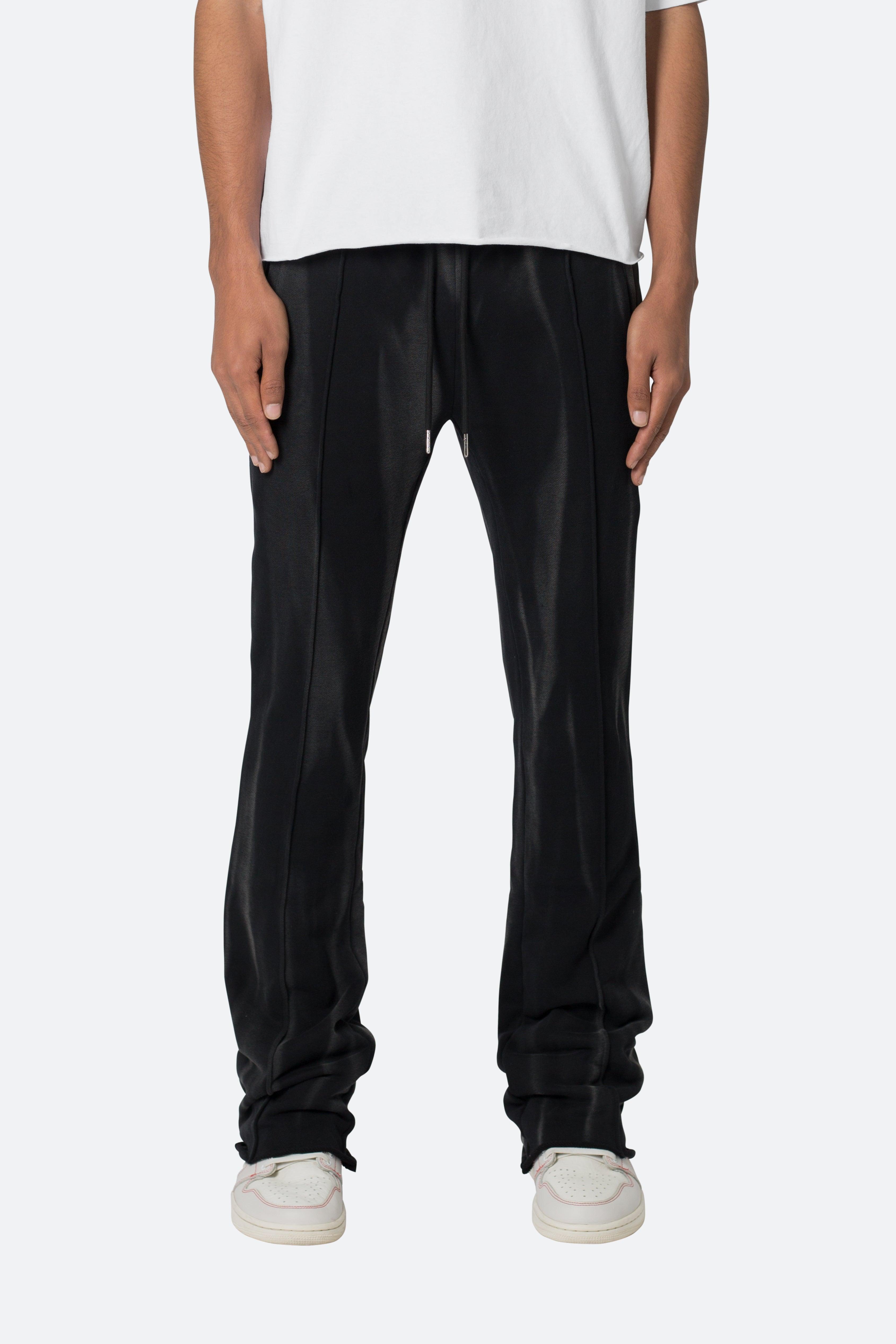 French Terry Flare Sweatpants - Black Product Image