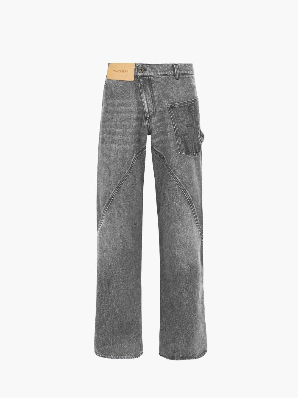 TWISTED WORKWEAR DENIM JEANS in grey | JW Anderson US  Product Image