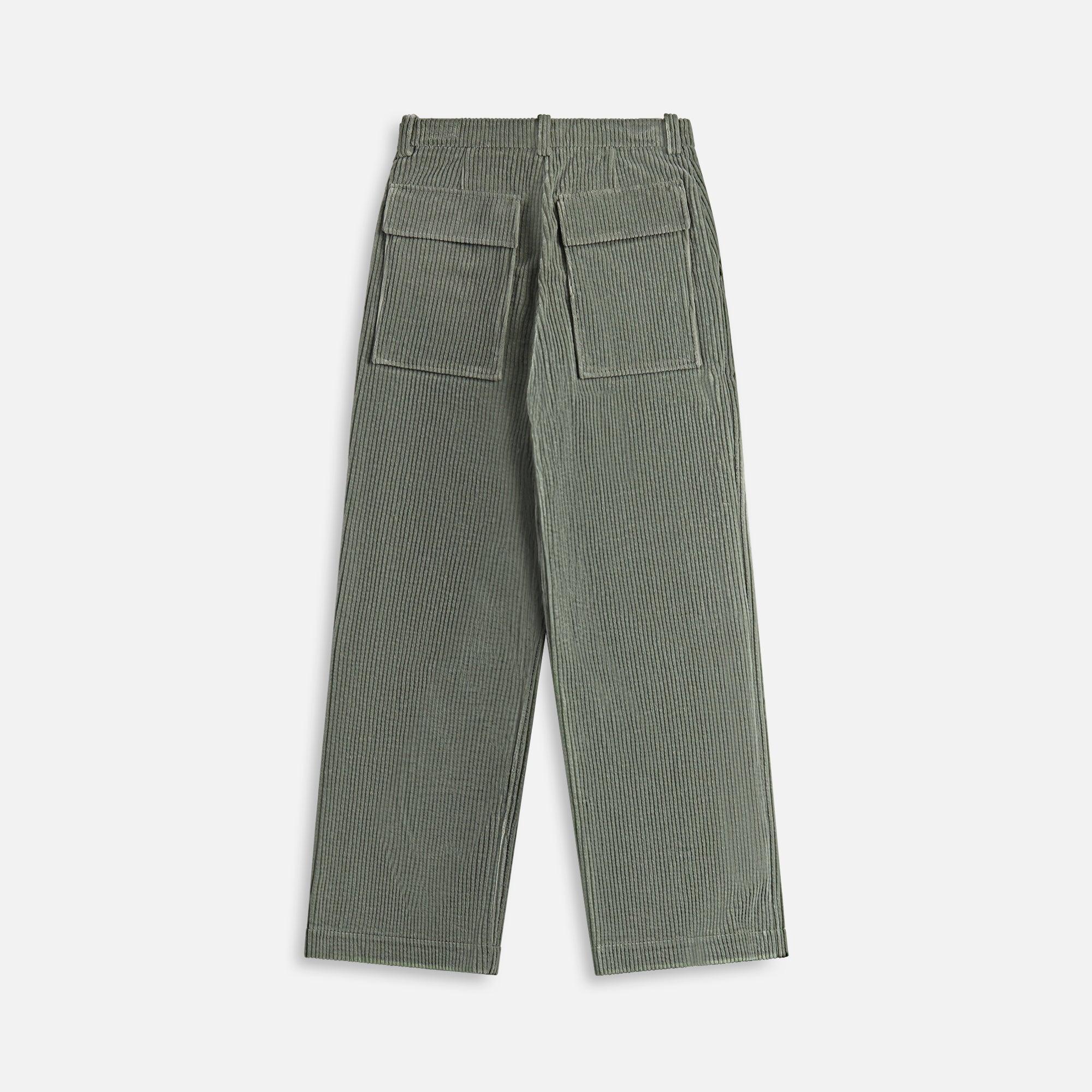 Jil Sander Organic Cotton Corduroy Trousers - Celadon Green Male Product Image