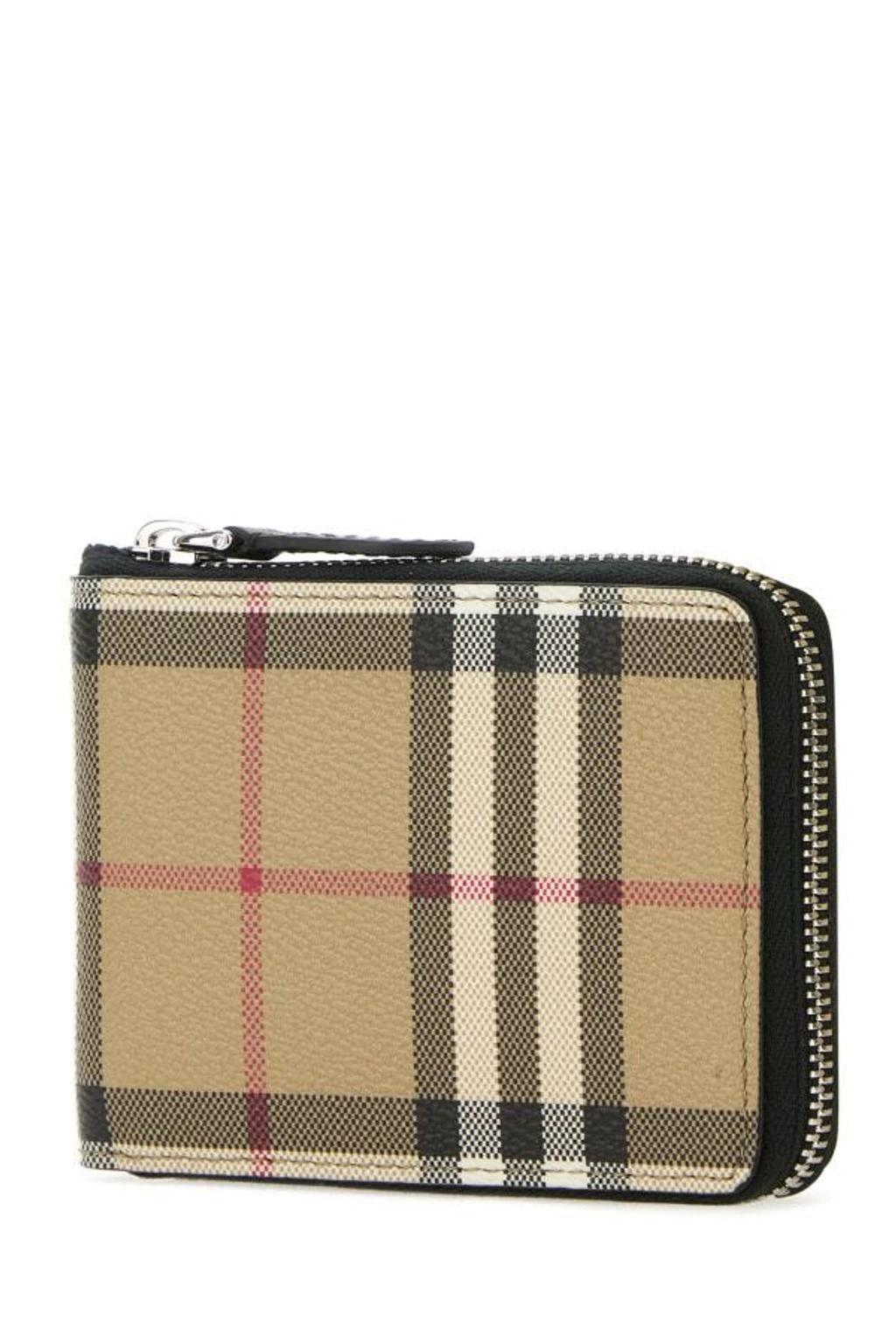 BURBERRY Man Printed Canvas Wallet In Multicolor Product Image