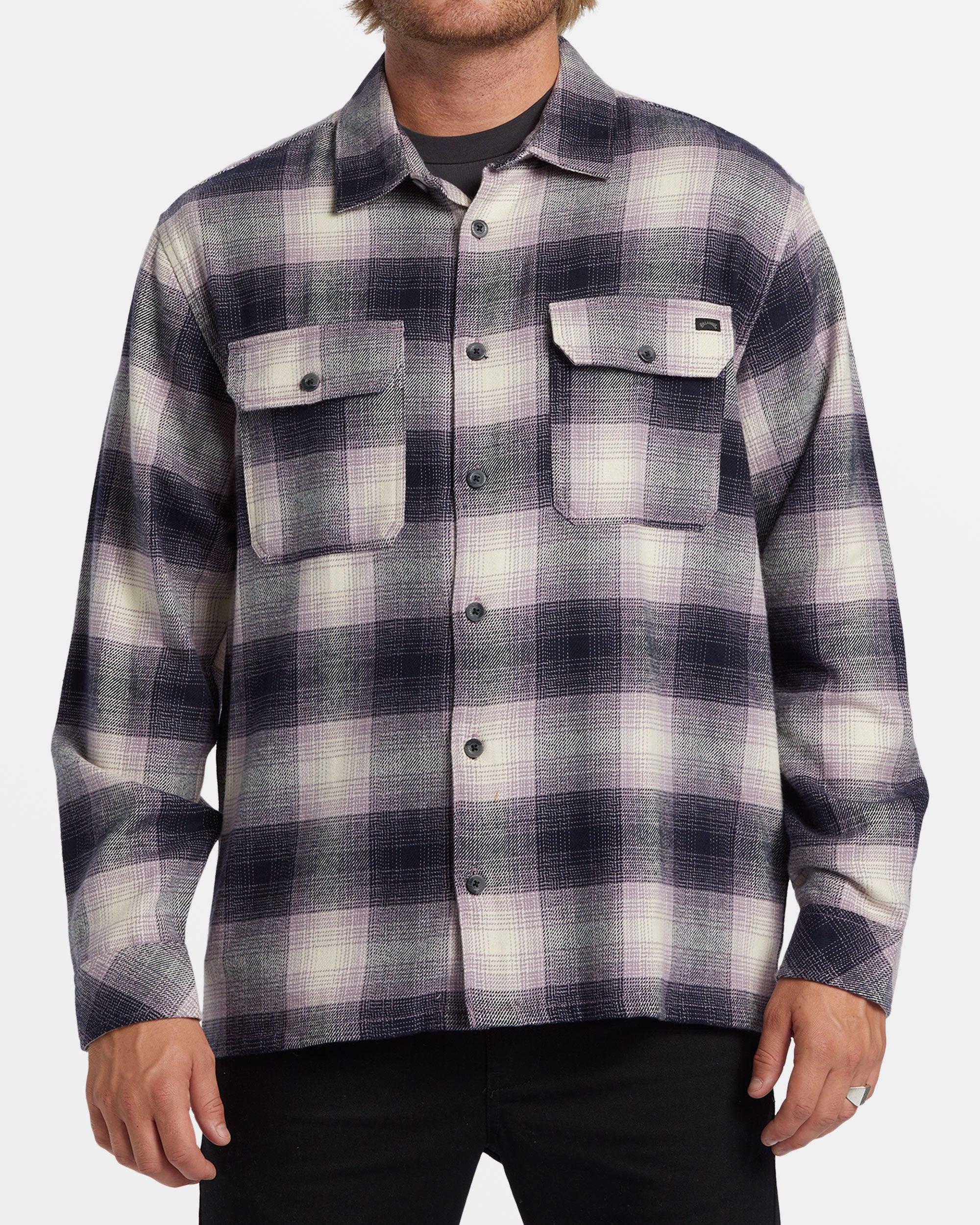 Offshore Long Sleeve Flannel Shirt - Purple Ash Male Product Image