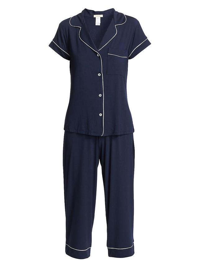 Eberjey Gisele Jersey Knit Crop Pajamas Product Image