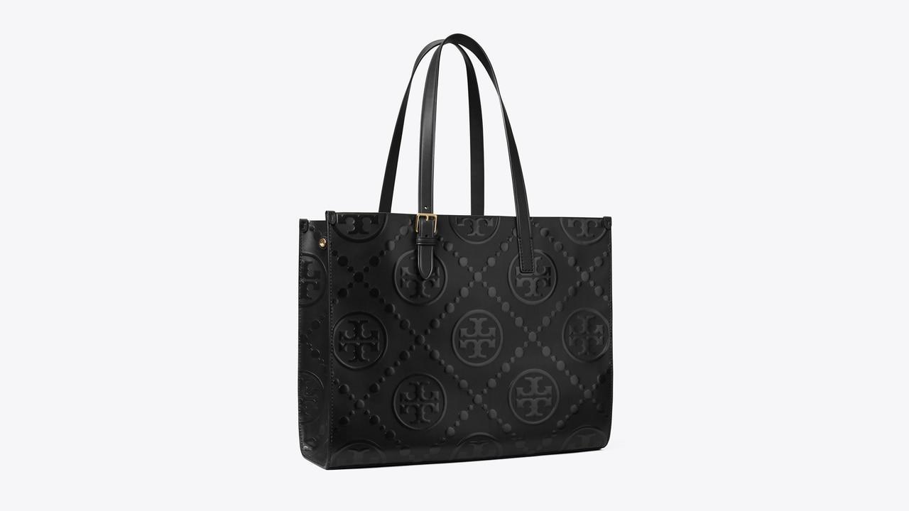 T Monogram Embossed Tote Product Image