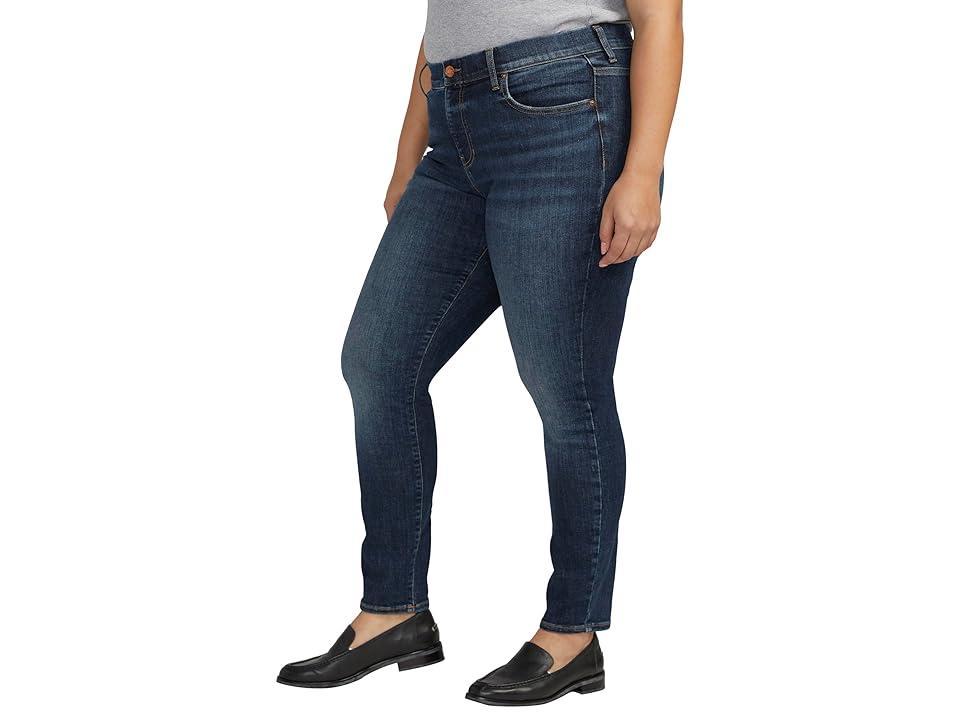 Jag Jeans Plus Size Maya Mid-Rise Skinny Leg Jeans (Night Flight ) Women's Jeans Product Image