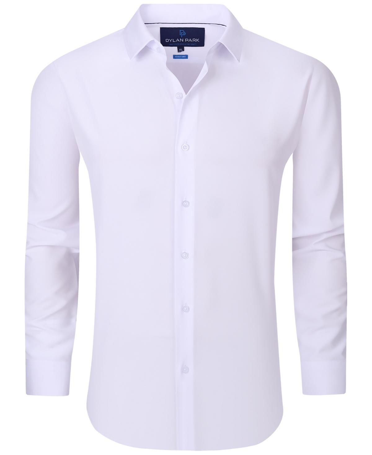 Dylan Park Mens Geometric Performance Stretch Button Down Dress Shirt Product Image