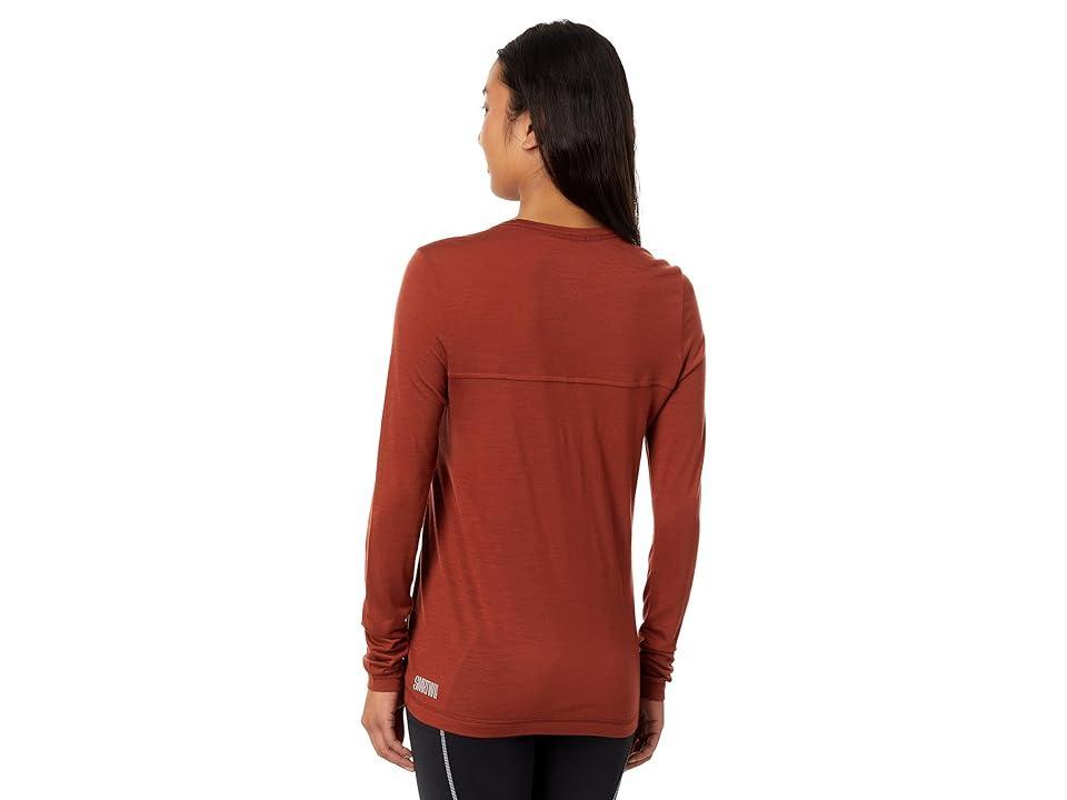 Smartwool Active Long Sleeve Crew (Pecan ) Women's Clothing Product Image