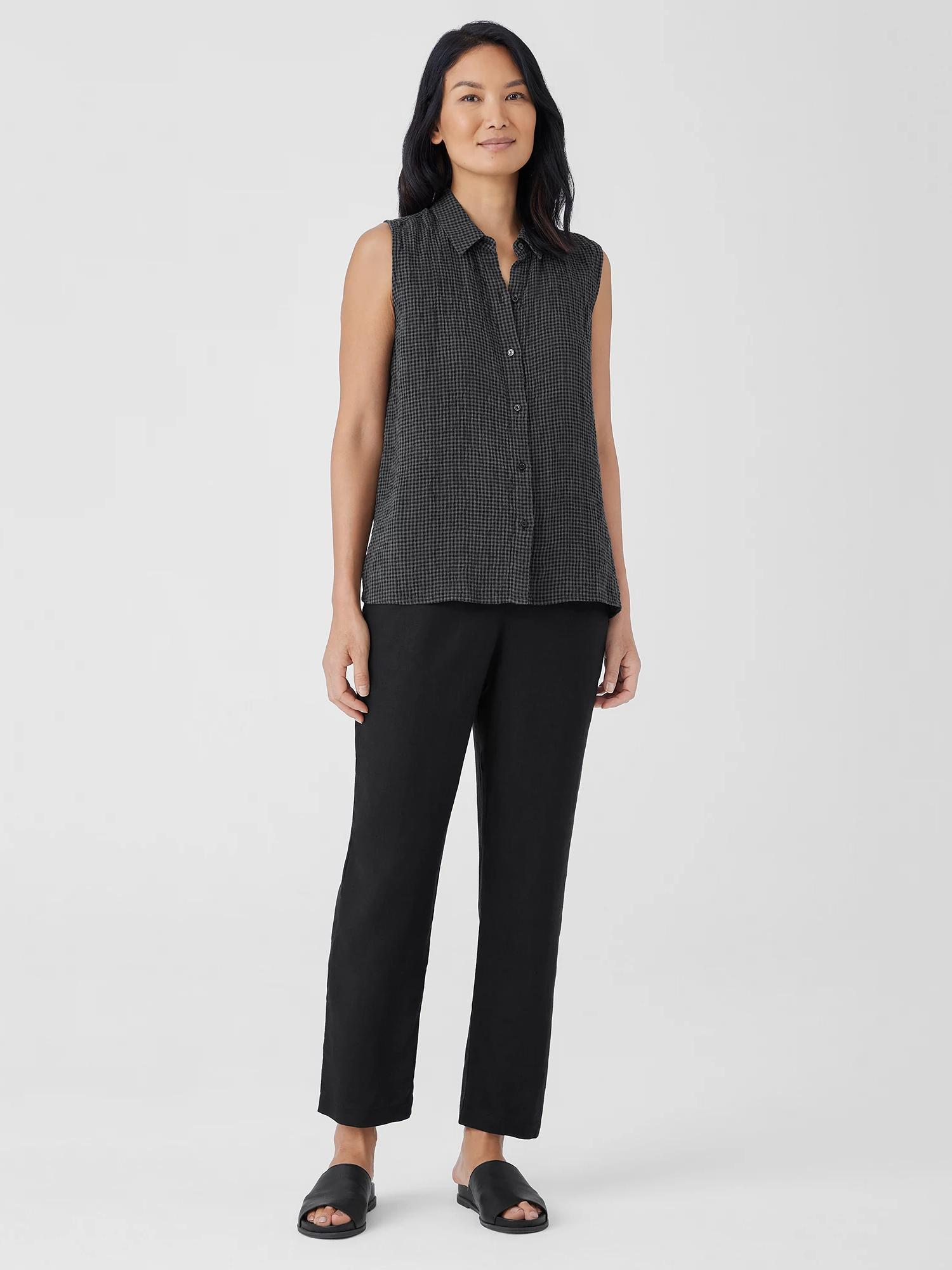 EILEEN FISHER Organic Linen Tapered Pantfemale Product Image