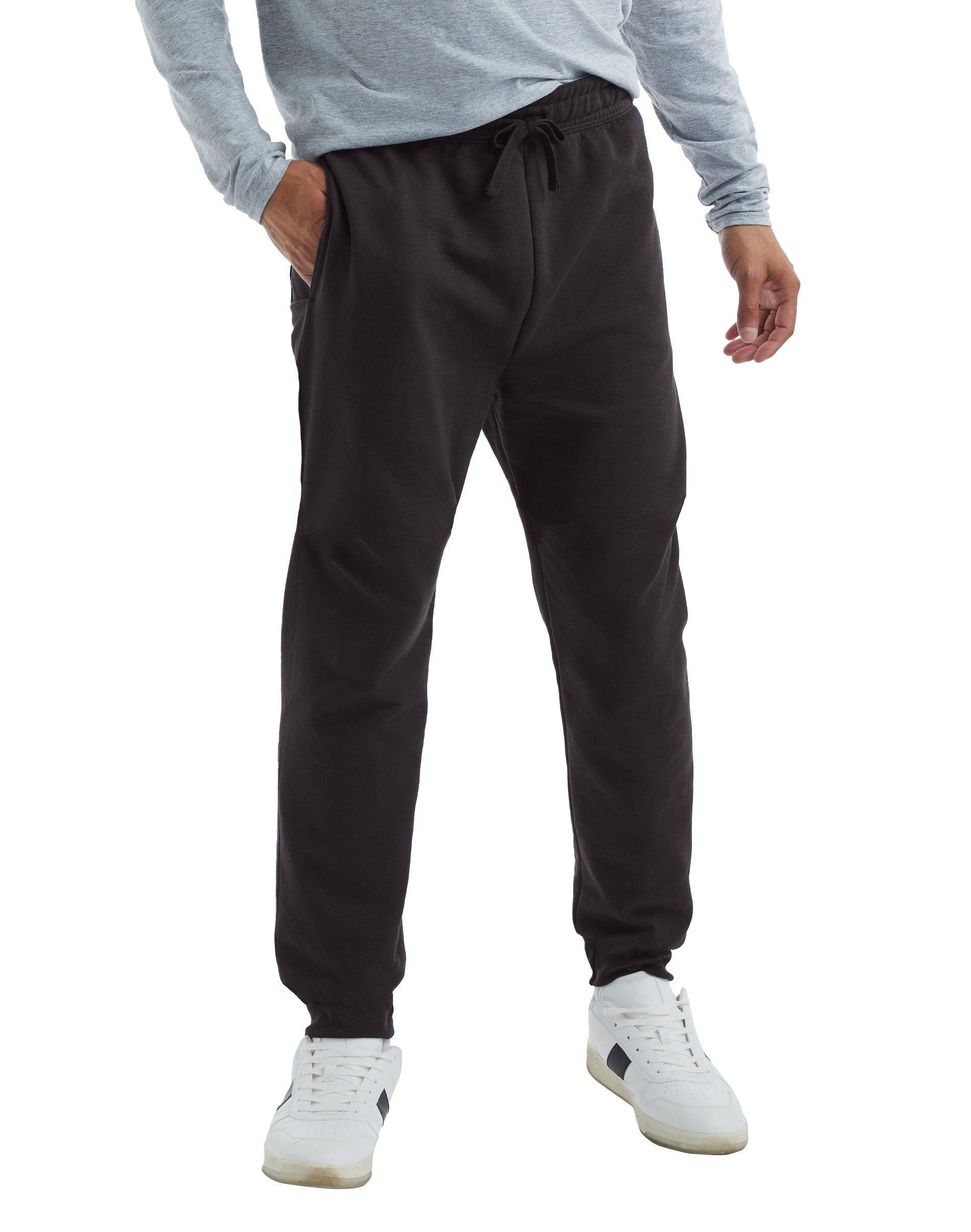 Mens Hanes EcoSmart Sweatpant Light Grey Product Image