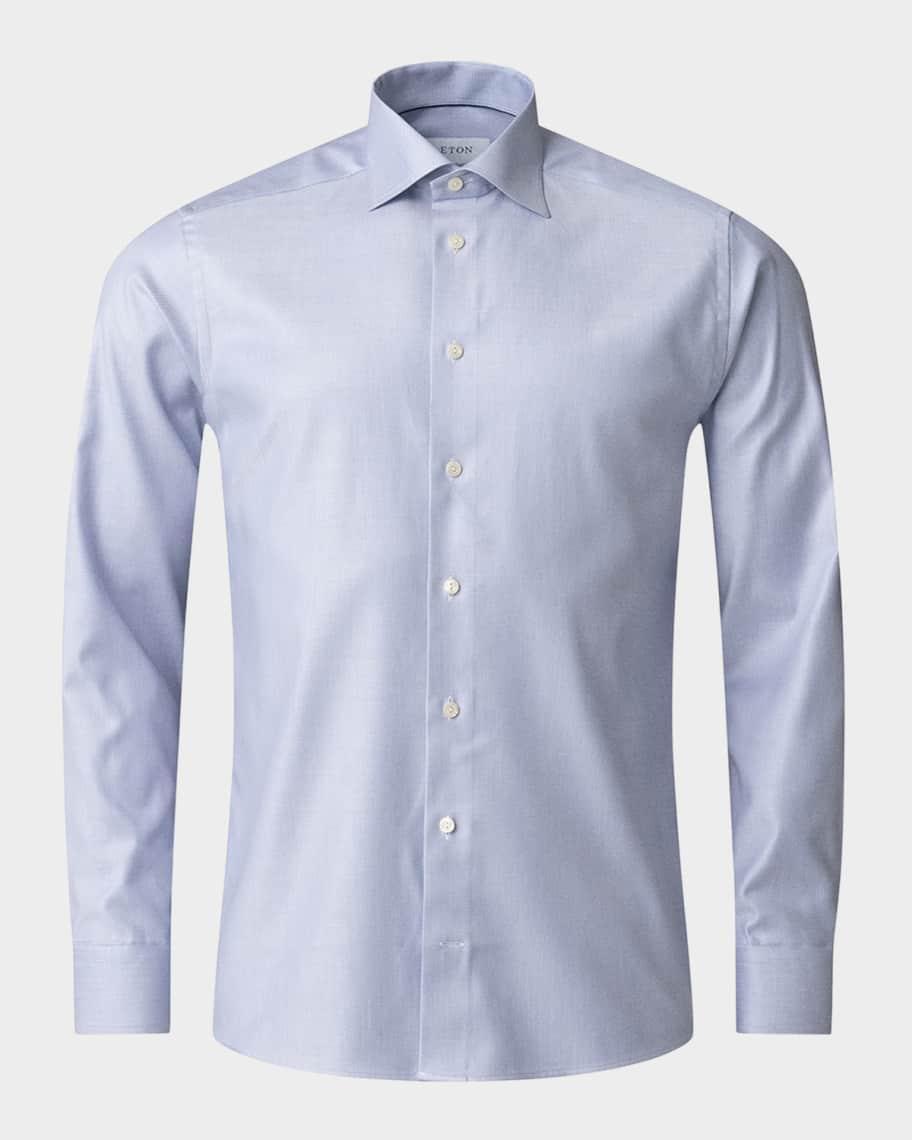 Men's Contemporary Fit Cotton-Lyocell Sport Shirt Product Image