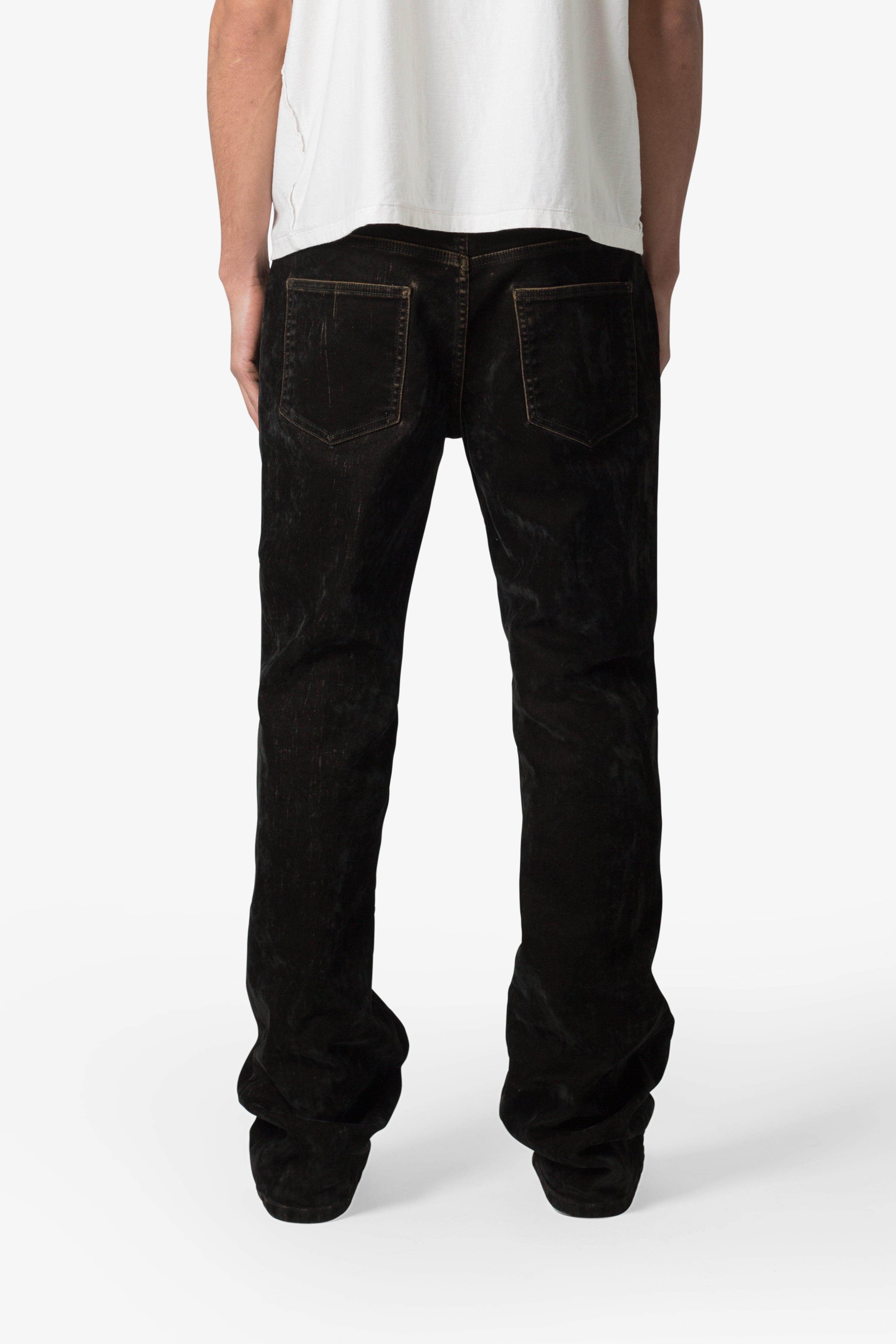 B577 Suede Western Flare Denim - Brown Product Image