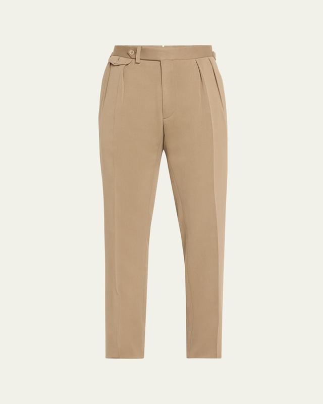 Mens Gregory Cavalry Twill Pleated Trousers Product Image