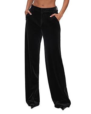 Womens Velvet Wide-Leg Pant Product Image