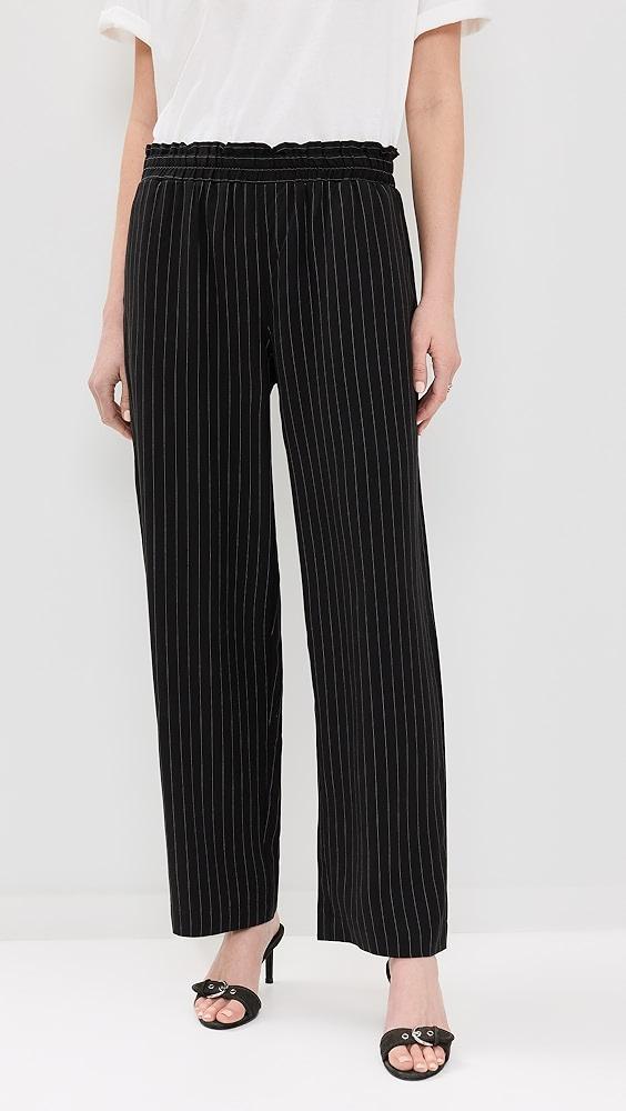 LNA Santo Pinstripe Elastic Waist Pants | Shopbop product image