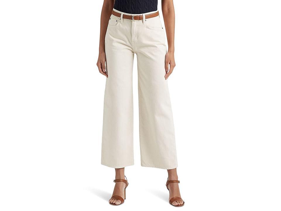 Lauren Ralph Lauren High Rise Wide Leg Jean Product Image