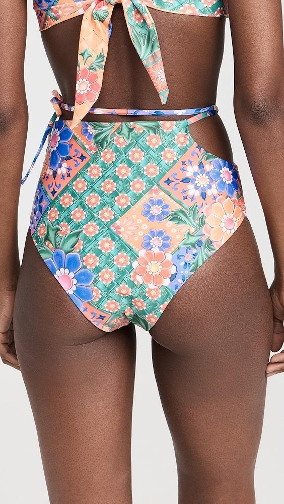 Agua Bendita Glenda Tile Bikini Bottoms | Shopbop Product Image