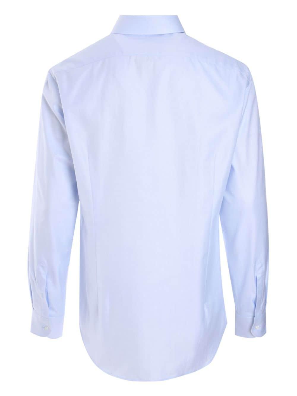 Mini-checked Shirt In Blue Product Image