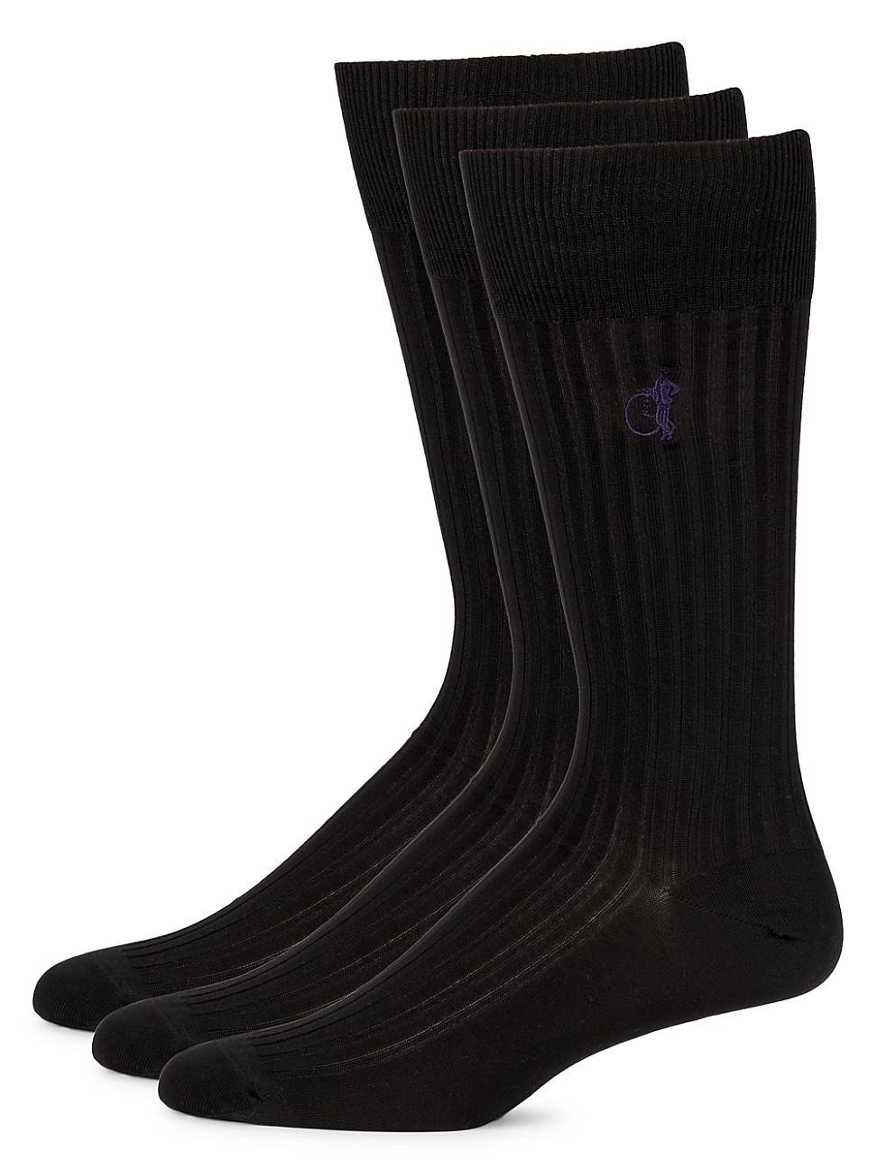 Mens Simply Sartorial 3-Pack Cotton-Blend Socks Product Image