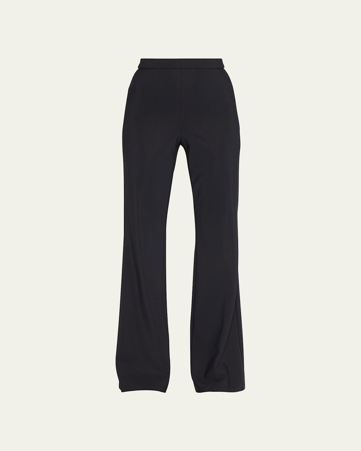 Womens Flare High-Waist Ponte Pants Product Image