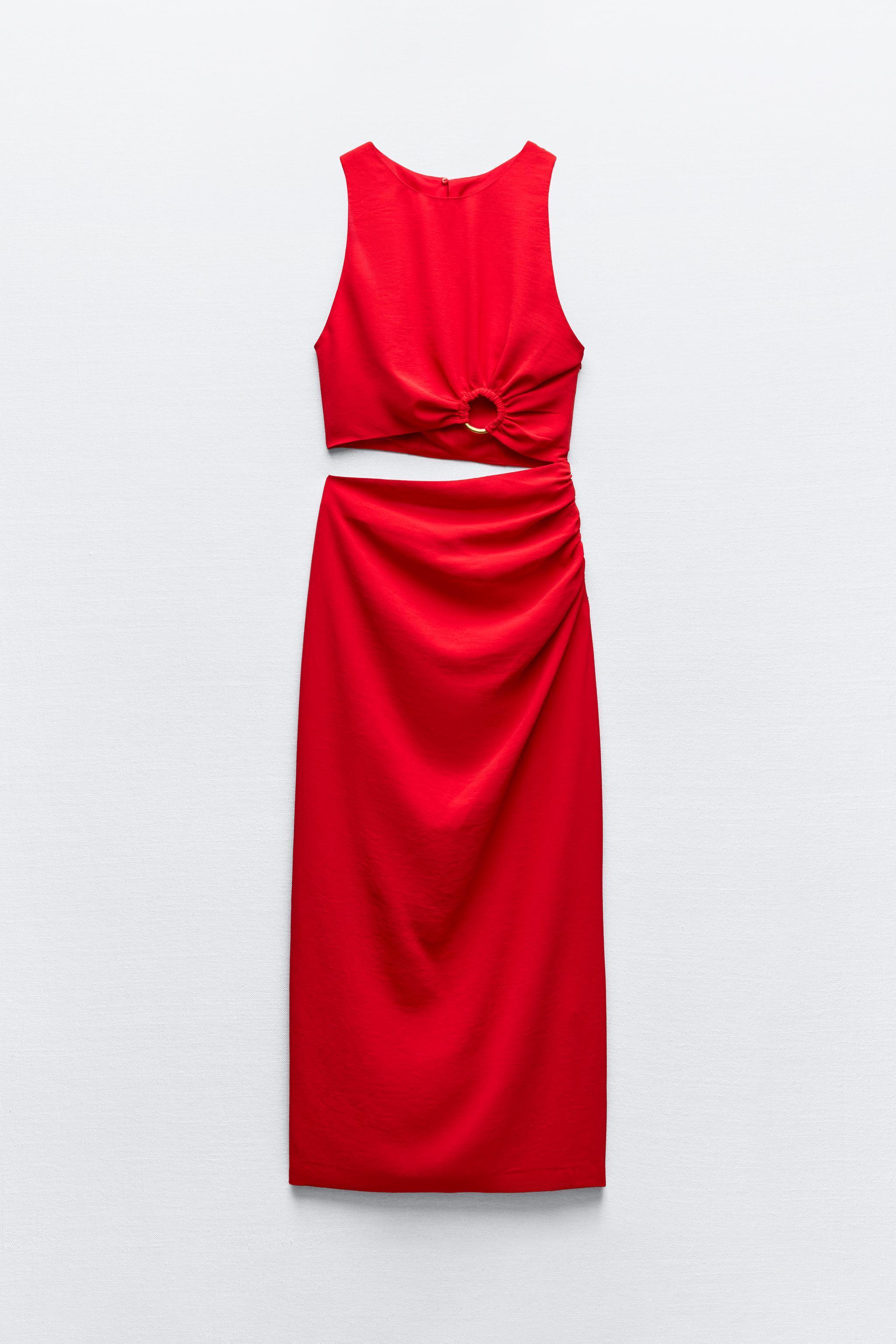 CUT OUT RING MIDI DRESS Product Image