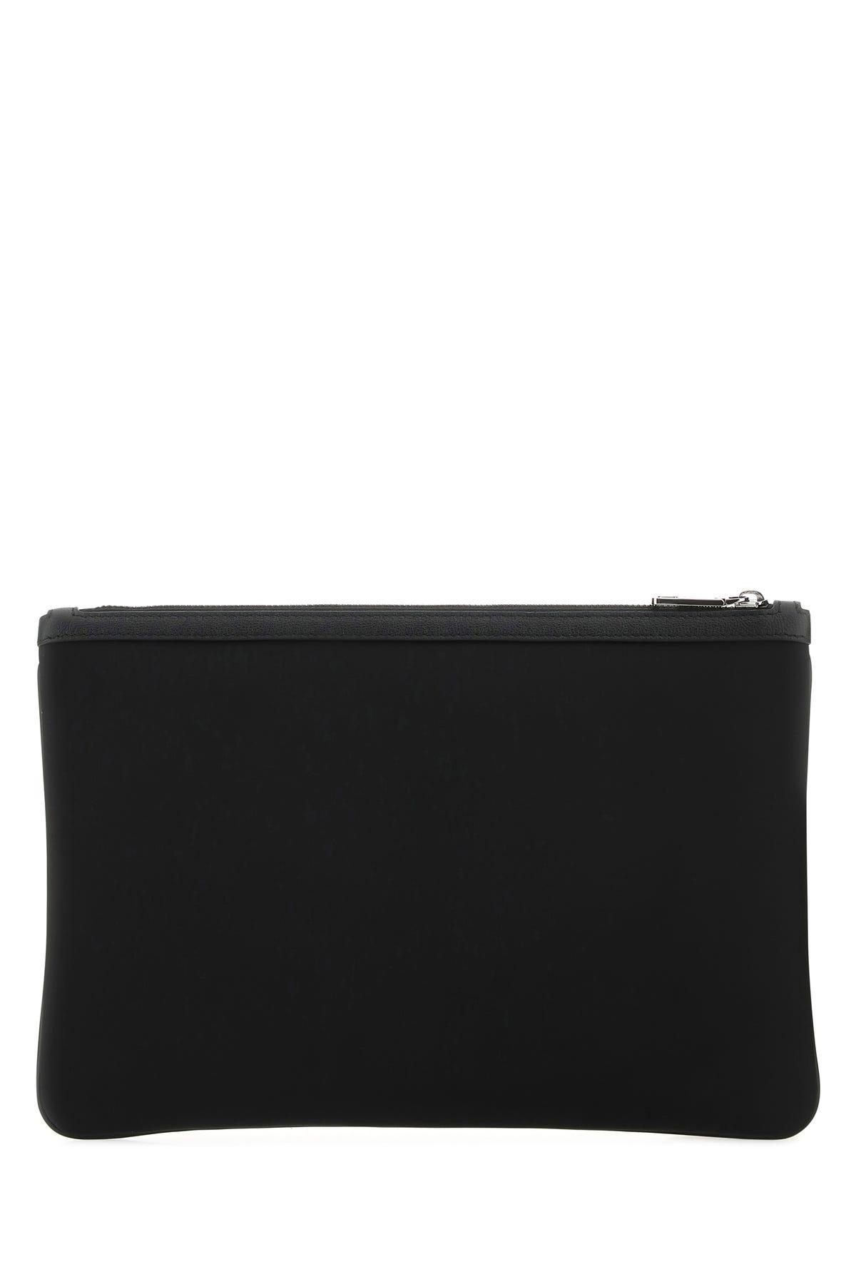 Leather Pouch In Black Product Image