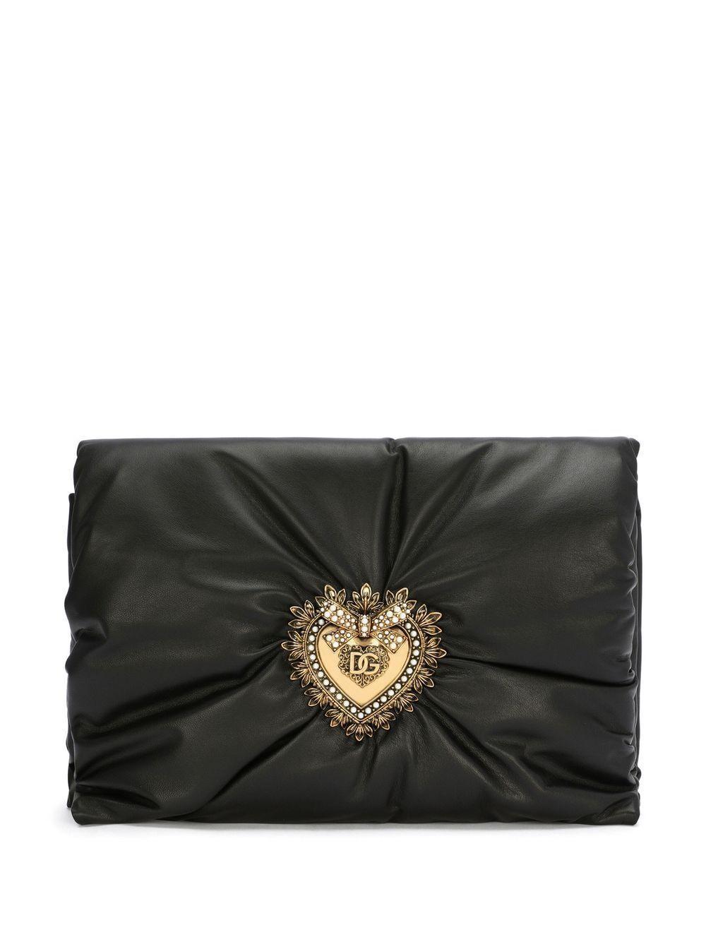 DOLCE & GABBANA Logo-plaque Crossbody Bag In Black Product Image