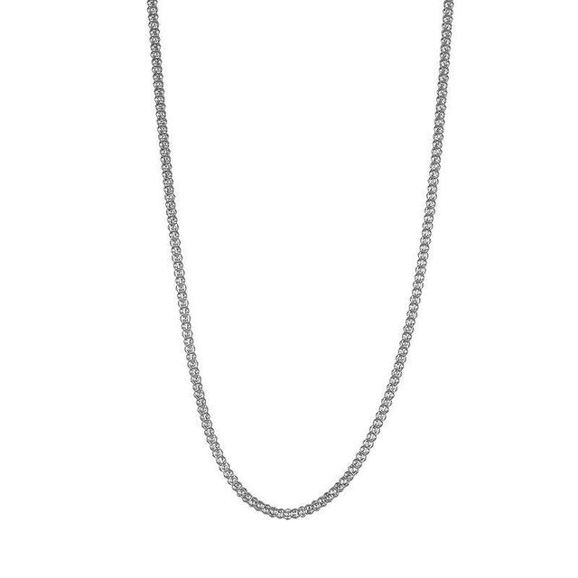 Jordan Blue 14k Gold Popcorn Chain Necklace, Womens White Product Image