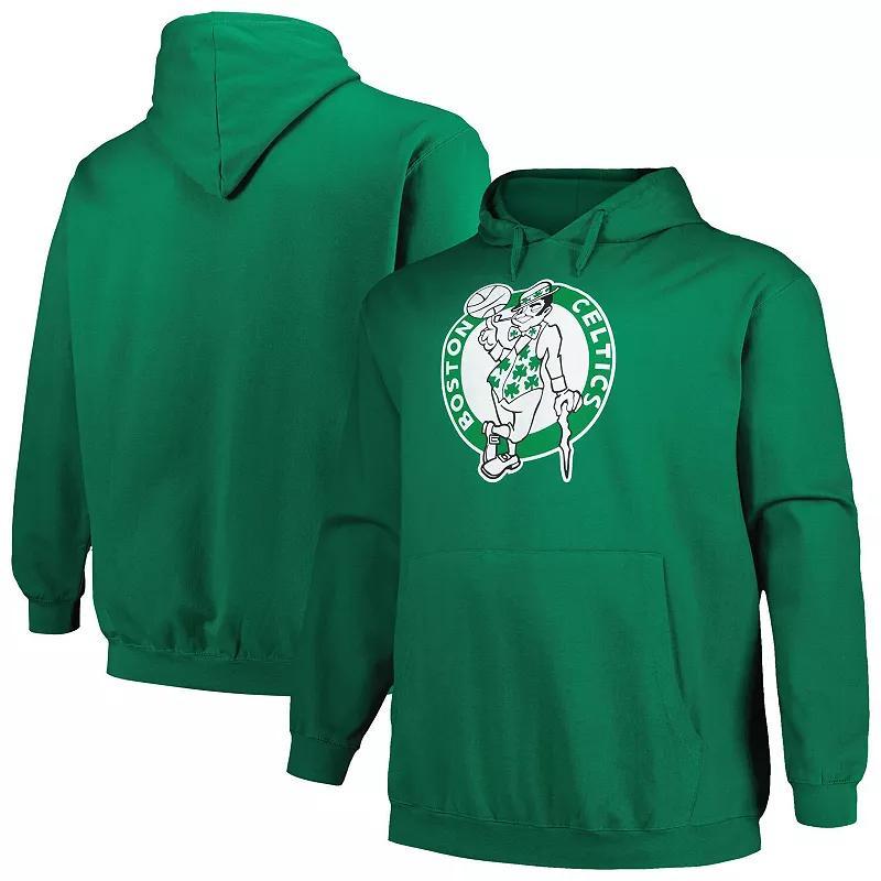 Mens Mitchell & Ness Kelly Boston Celtics Hardwood Classics Big & Tall Pullover Hoodie Product Image