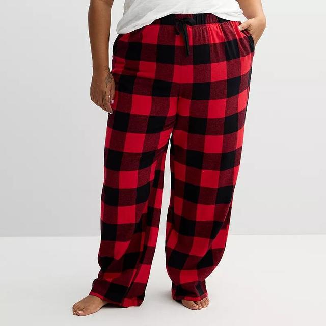 Plus Size Sonoma Goods For Life Flannel Pajama Pants, Womens Product Image