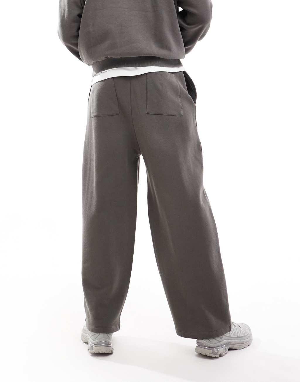 ASOS DESIGN oversized balloon sweatpants in khaki Product Image