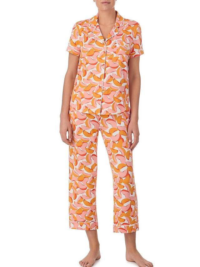 Womens Peaches Cropped Pajamas Product Image