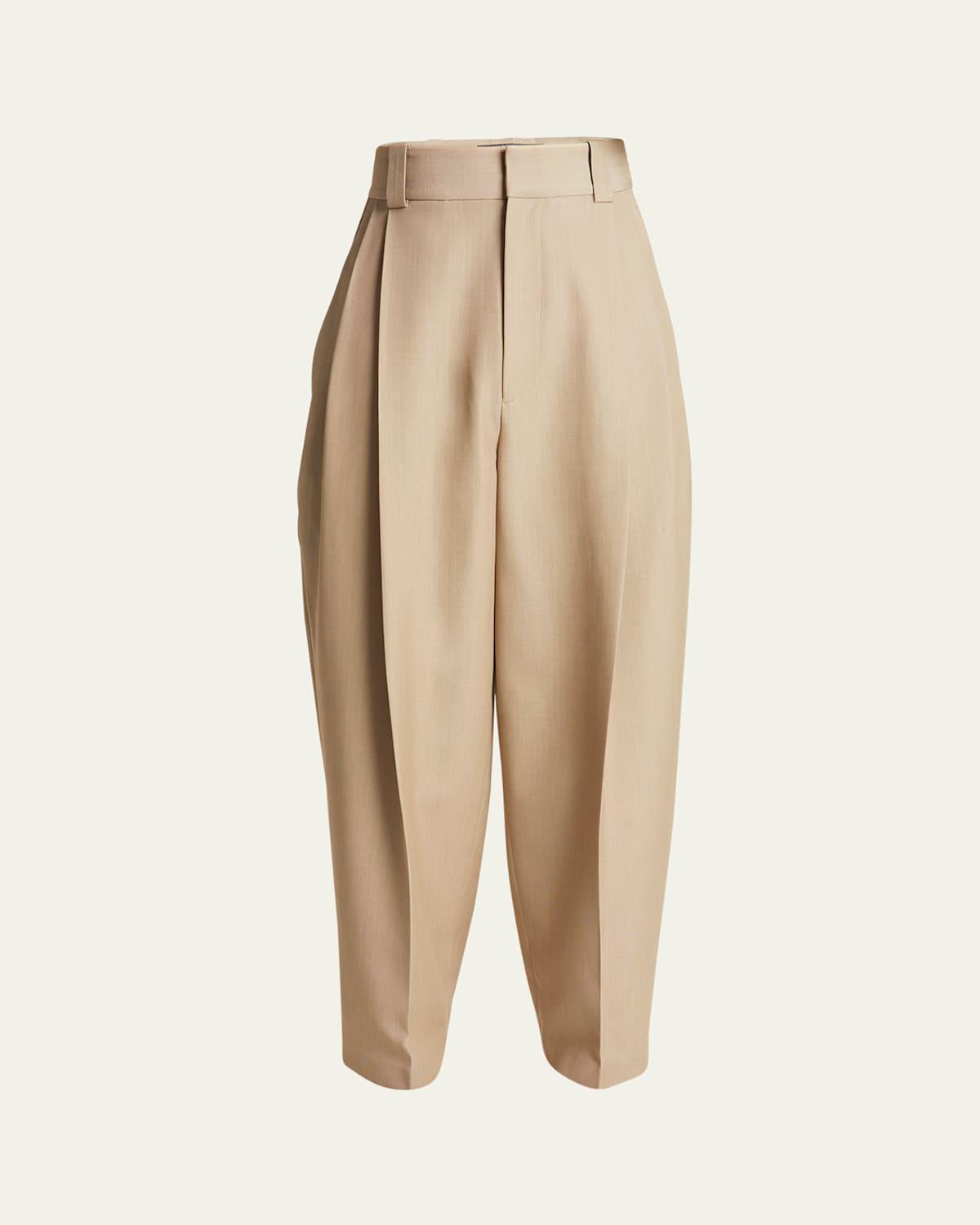 Mens Pleated Wide-Leg Marzio Pants Product Image