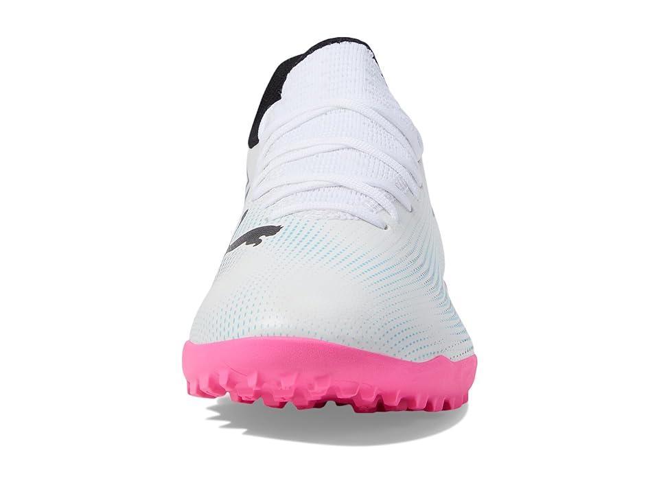 PUMA Future 7 Play Turf Training (PUMA White/PUMA /Poison Pink) Men's Shoes Product Image