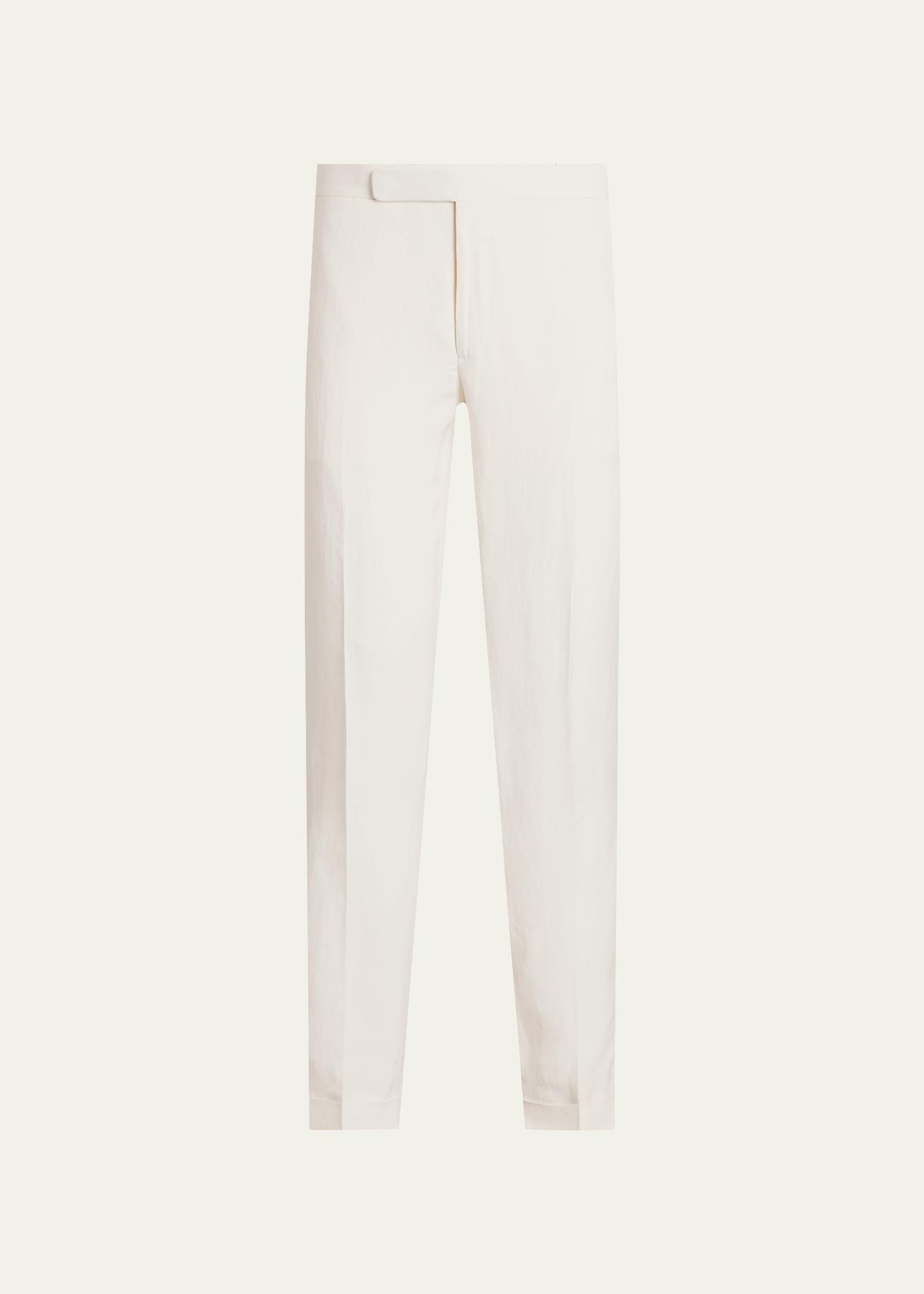 Men's Gregory Hand-Tailored Silk-Linen Trousers Product Image