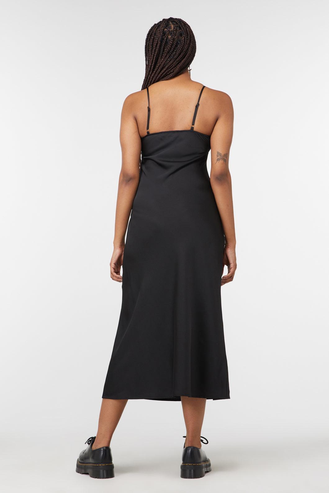 Lizzie Satin Bias Cut Dress Product Image