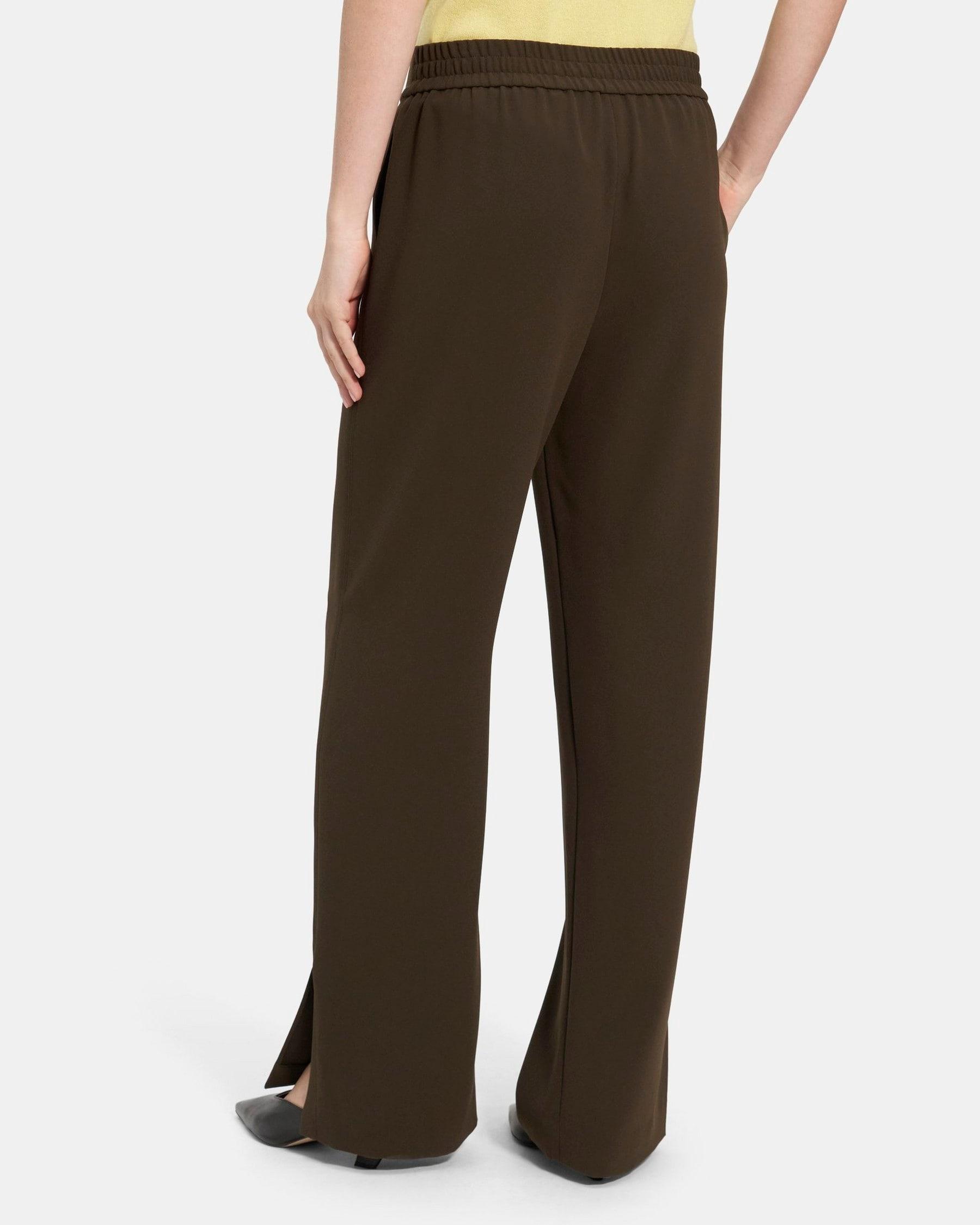 Straight Pull-On Pant in Crepe Product Image