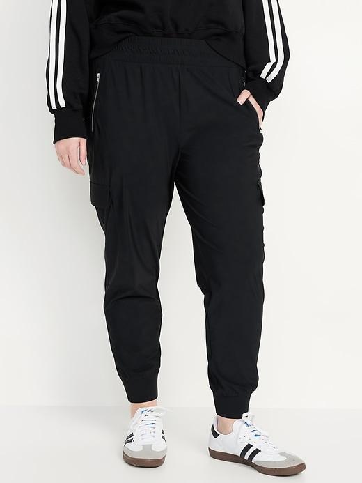 High-Waisted SleekTech Cargo Joggers Product Image