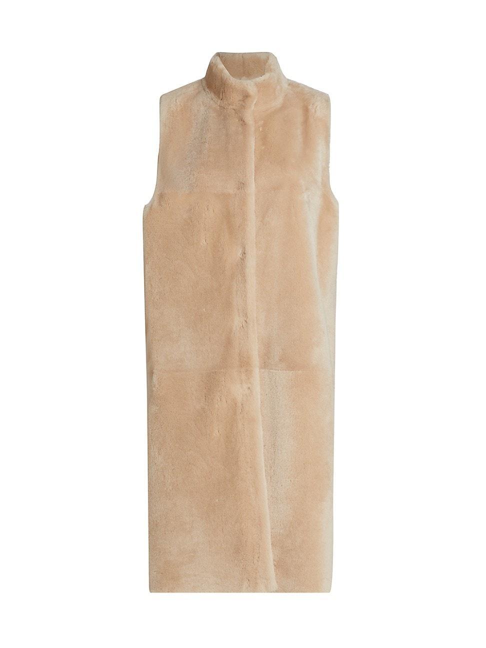 Womens Maximilian Reversible Shearling Lamb Vest Product Image